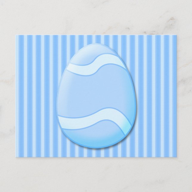 Ostereier (blau) Postkarte (Vorderseite)