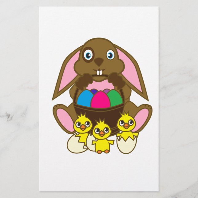 Ostereier Bunny Briefpapier (Vorderseite)