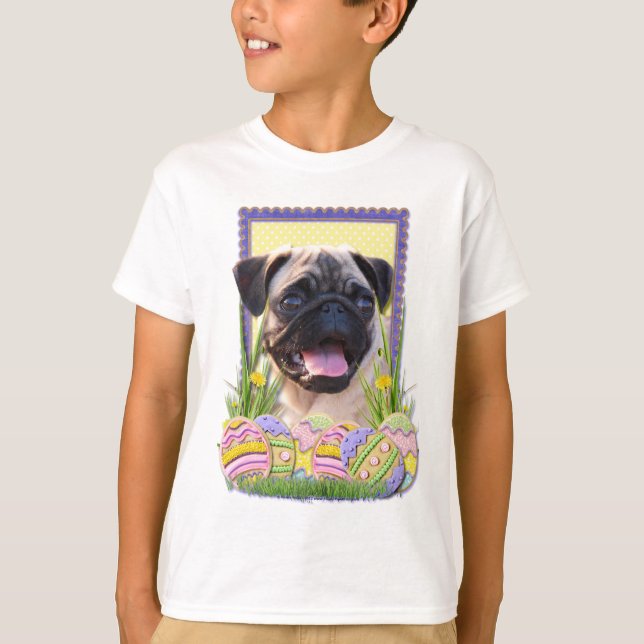 Ostereier-Cookies - Mops T-Shirt (Vorderseite)