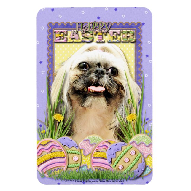 Ostereier-Cookies - Shih Tzu - Opal Magnet (Vertikal)