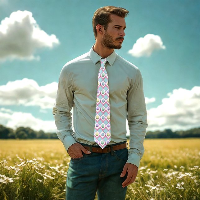 Ostereier Diamantmuster Krawatte (Von Creator hochgeladen)