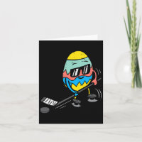 Ostereier Eishockey Niedlichen Sportler Männer Jun