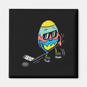 Ostereier Eishockey Niedlichen Sportler Männer Jun Magnet