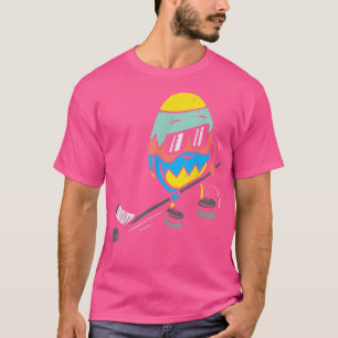 Ostereier Eishockey Niedlichen Sportler Männer Jun T-Shirt