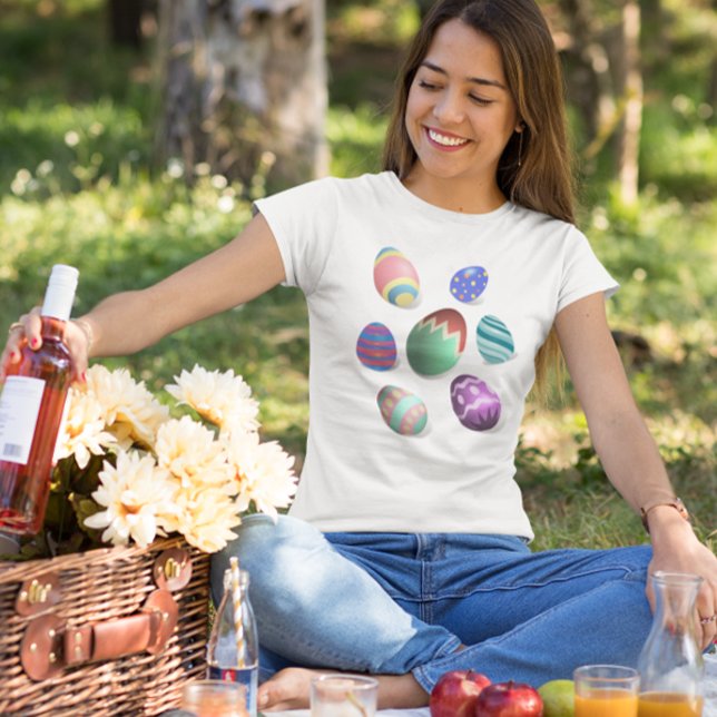 Ostereier farbenfroh dekoriert Ostereier Jäger Spa T-Shirt (Von Creator hochgeladen)