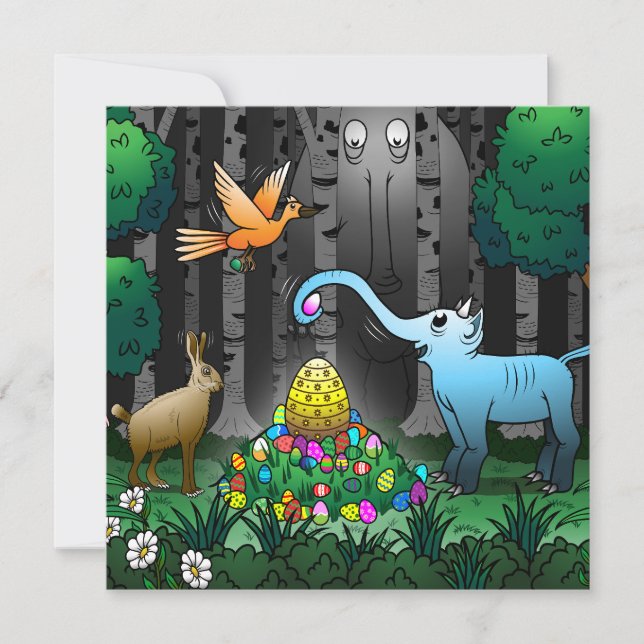 Ostereier Feiertagskarte (Vorderseite)