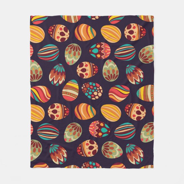 Ostereier: festliches nahtloses Design. Fleecedecke (Vorderseite)