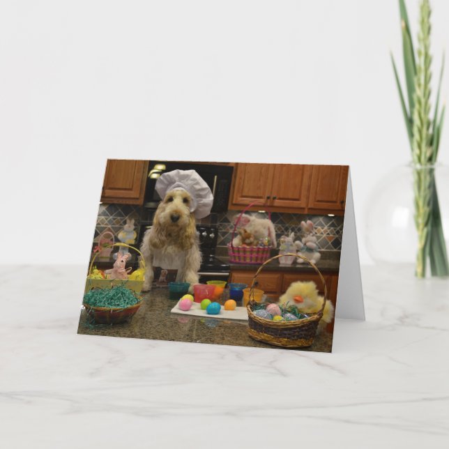 Ostereier, fröhliche Ostern Feiertagskarte (Vorderseite)