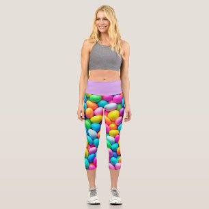 Ostereier/Frühling in hellen Farben Capri Leggings