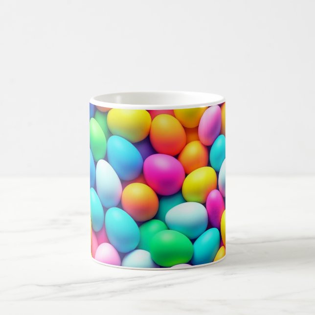 Ostereier/Frühling in hellen Farben Kaffeetasse (Mittel)