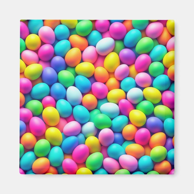 Ostereier/Frühling in hellen Farben Magnet (Vorne)