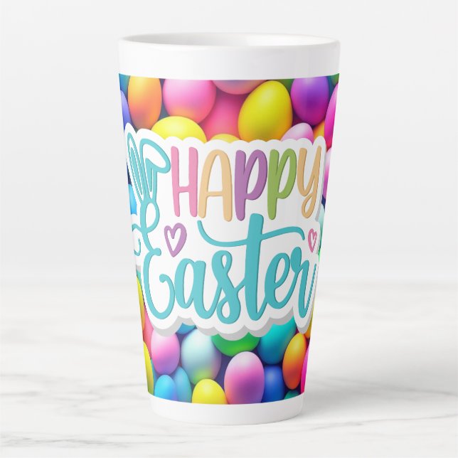 Ostereier/Frühling in hellen Farben Milchtasse (Vorderseite)
