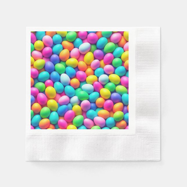 Ostereier/Frühling in hellen Farben Serviette (Vorderseite)