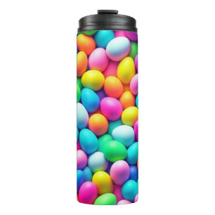 Ostereier/Frühling in hellen Farben Thermosbecher