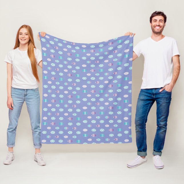 Ostereier/Frühlingspalette Fleecedecke (Beispiel)