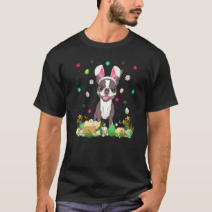Ostereier Funny Boston Terrier Dog Ostersonntag T-Shirt