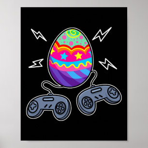 Ostereier Gaming Video Game Lover spendet Kindern Poster
