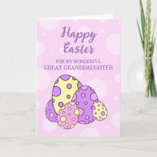 Ostereier Happy Oster Große Enkeltochter Feiertagskarte