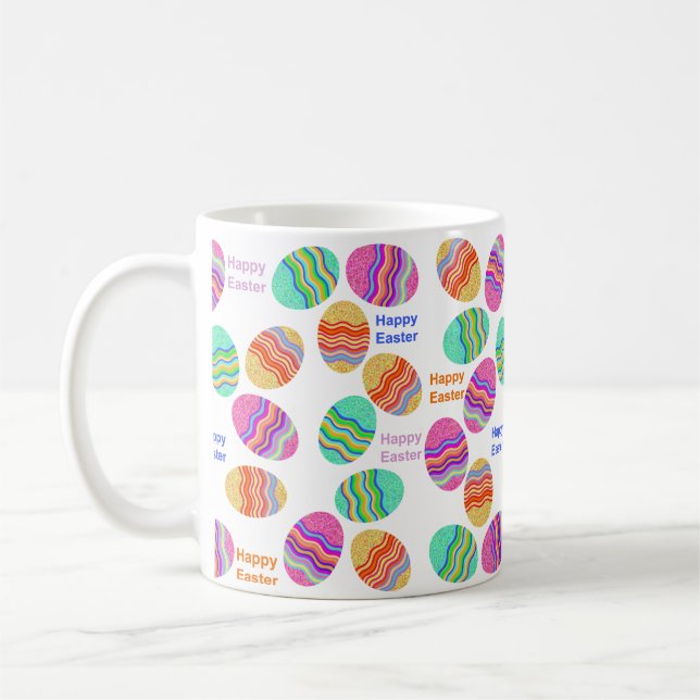 Ostereier Happy Osterfest Tasse (Links)