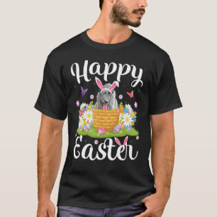 Ostereier Hunt Floral Irish Wolfhound Dog Ostern T-Shirt