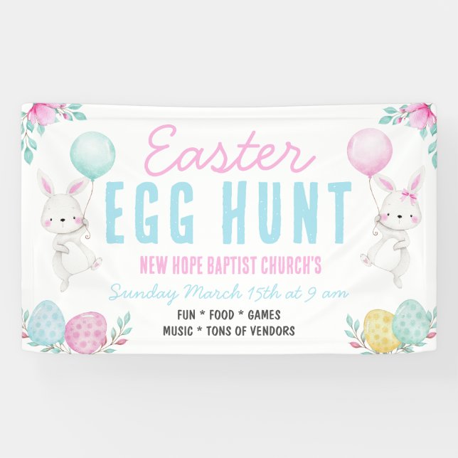 Ostereier Hunt Vinyl Road Banner (Horizontal)