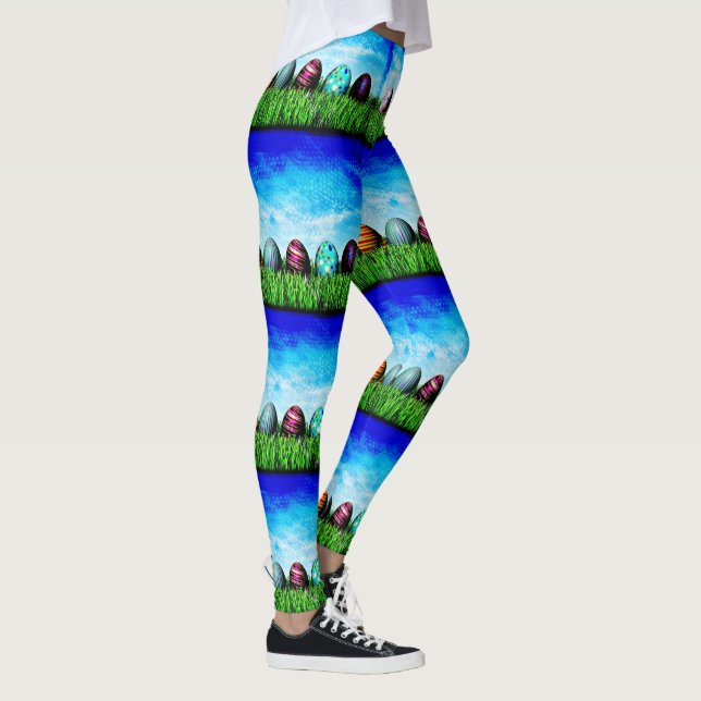 Ostereier in einer Reihe Leggings (Rechts)