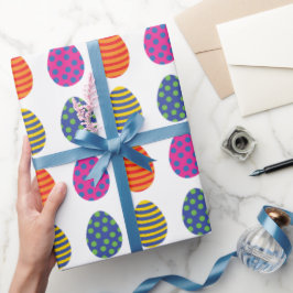 Ostereier in Farbe Geschenkpapier