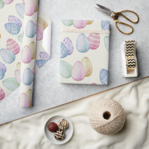 Ostereier in klassischer Farbe Geschenkpapier