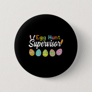 Ostereier-Jagd-Aufseher Lustige Ostern Shirts Mama Button
