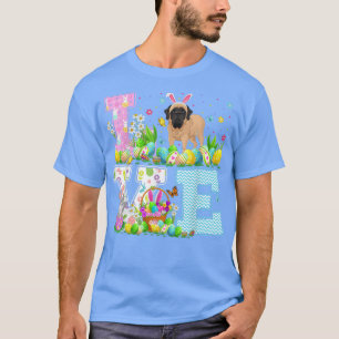 Ostereier Jagd Liebe Englisch Mastiff Hunde Ostern T-Shirt