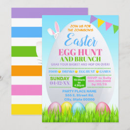 Ostereier-Jagd Osterbrunch Einladung