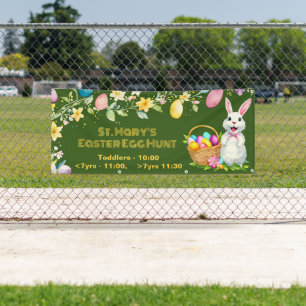 Ostereier Jagd Outdoor Banner