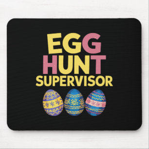 Ostereier Jagd Supervisor Funny Mama Vater Männer Mousepad