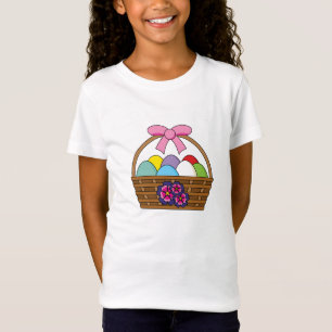Ostereier-Jagdkorb mit pastelförmigen Eiern T-Shirt