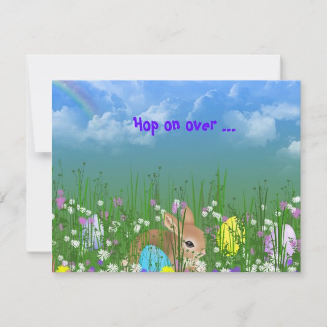 Ostereier jagen Einladung (Vorderseite)