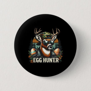 Ostereier-Jäger-Hirsch-Bock-Rückwärts-Mütze-Hirsch Button