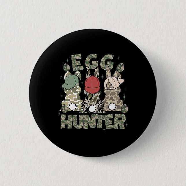 Ostereier-Jäger-Hirsch-Bock-Tarnkappe Hirschjagd O Button (Vorderseite)