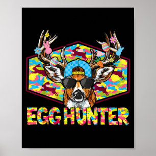 Ostereier-Jäger-Osterhirsch-Tarnung-Bock-Sonnenbri Poster