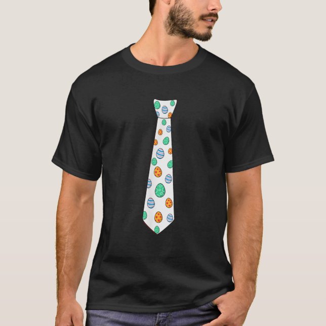 Ostereier Krawatte Funny Boys Girls Kinder T-Shirt (Vorderseite)