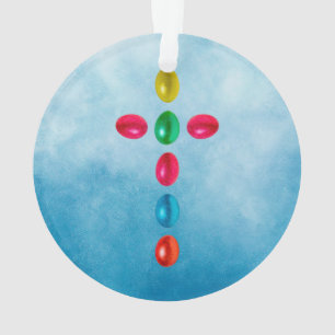 Ostereier kreuzen ornament