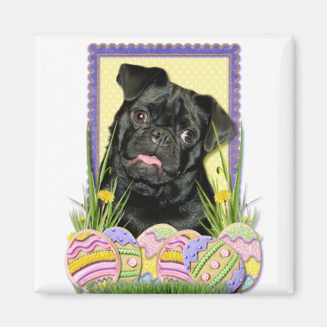 Ostereier - Mops - Ruffy Magnet (Vorne)