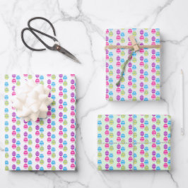 Ostereier-Muster Wrapping Paper Geschenkpapier Set
