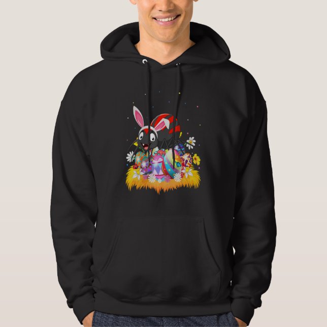 Ostereier Niedlich Spider Ostersonntag Hoodie (Vorderseite)