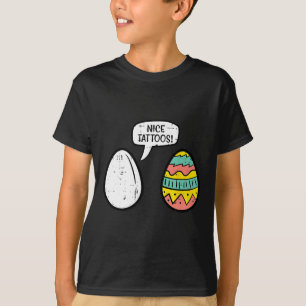 Ostereier Nizza Tattoos Witzige Jagd Männer Frauen T-Shirt