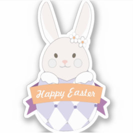 Ostereier. Osterhase.Frohe Ostern Aufkleber
