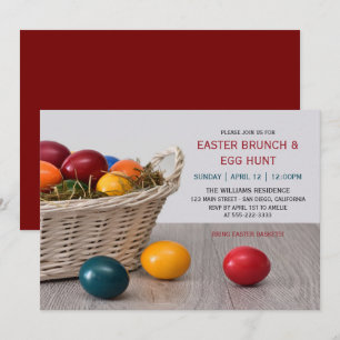 Ostereier Ostern Brunch Party Einladung