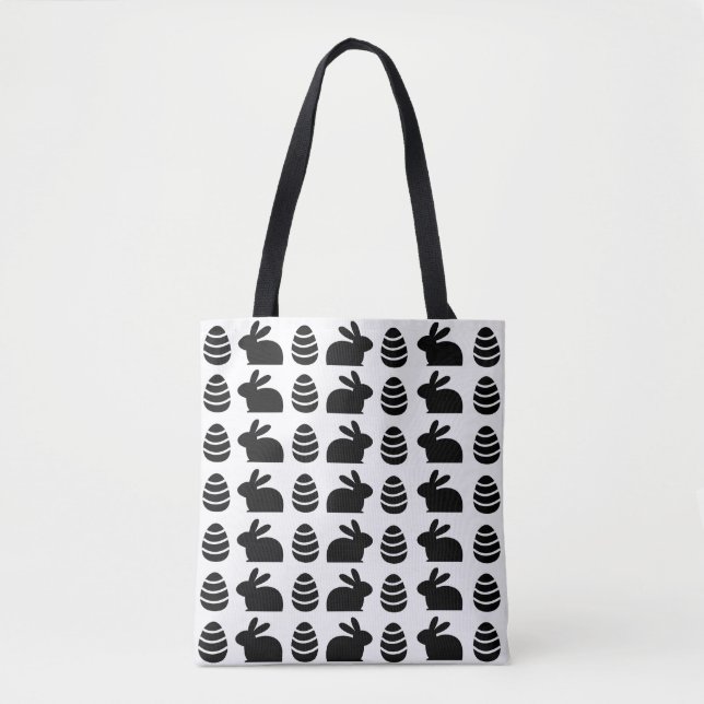Ostereier Ostern Bunny Happy Ostermuster Tasche (Vorderseite)