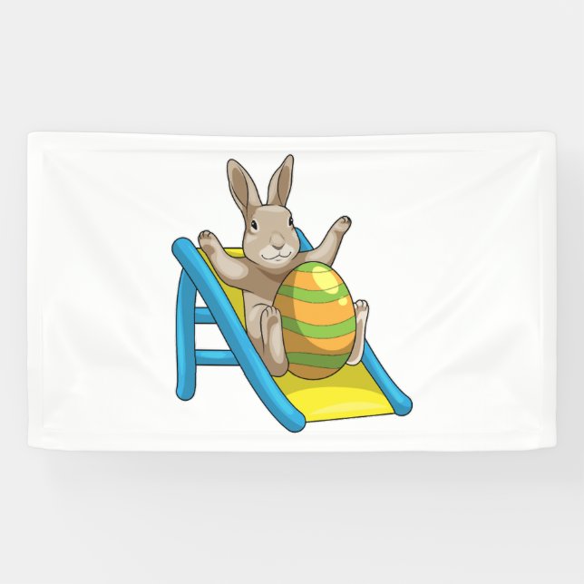 Ostereier-Osterschlitten Banner (Horizontal)