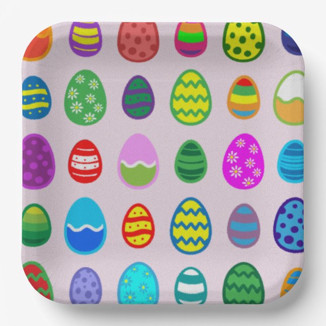 Ostereier Pappteller (Vorderseite)