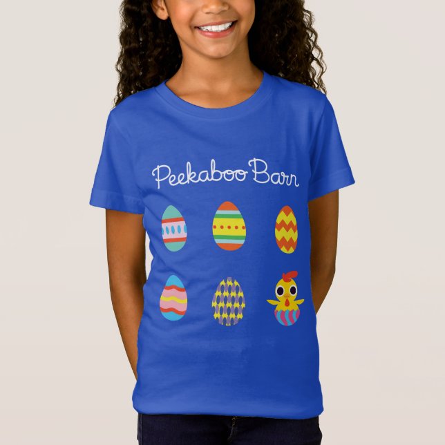 Ostereier Peekaboo-Scheunen-Ostern | T-Shirt (Vorderseite)
